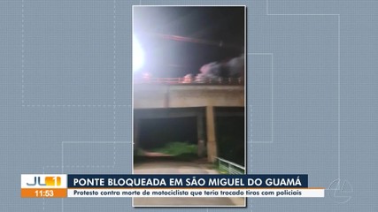 Protesto contra morte de motociclista bloqueia ponte em São Miguel do Guamá
