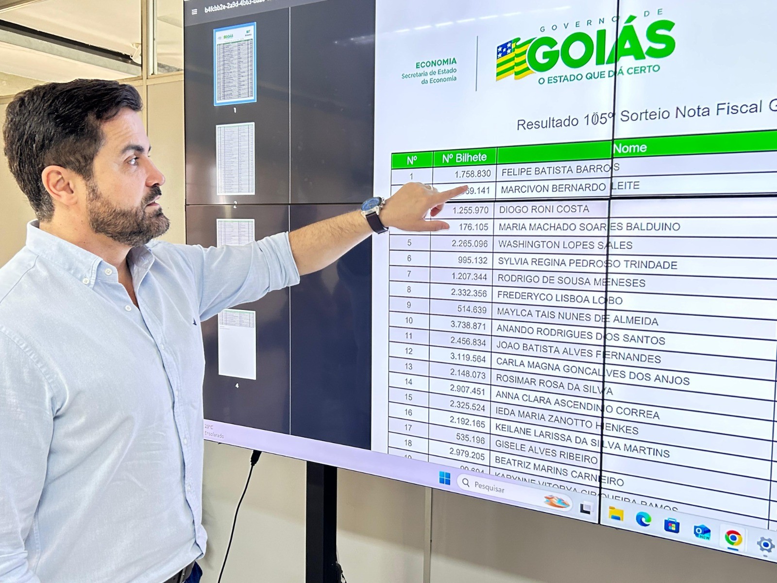 Morador de Luziânia concorre com apenas três bilhetes e leva prêmio de R$ 50 mil da Nota Goiana