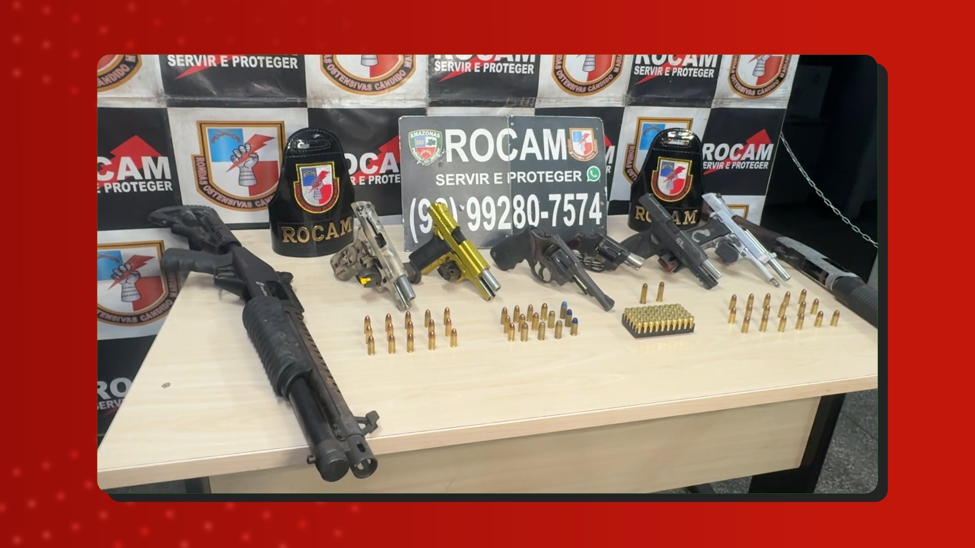 Quatro homens são presos com arsenal de armas em operação da PM na Zona Norte de Manaus