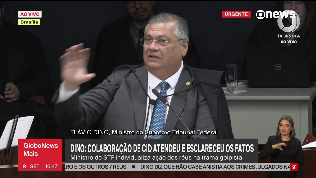 Dino vota para condenar Bolsonaro e mais 7 por golpe de Estado; placar é de 2 a 0