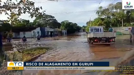 Barramento ilegal em Gurupi corre risco de ceder caso chuva aumente