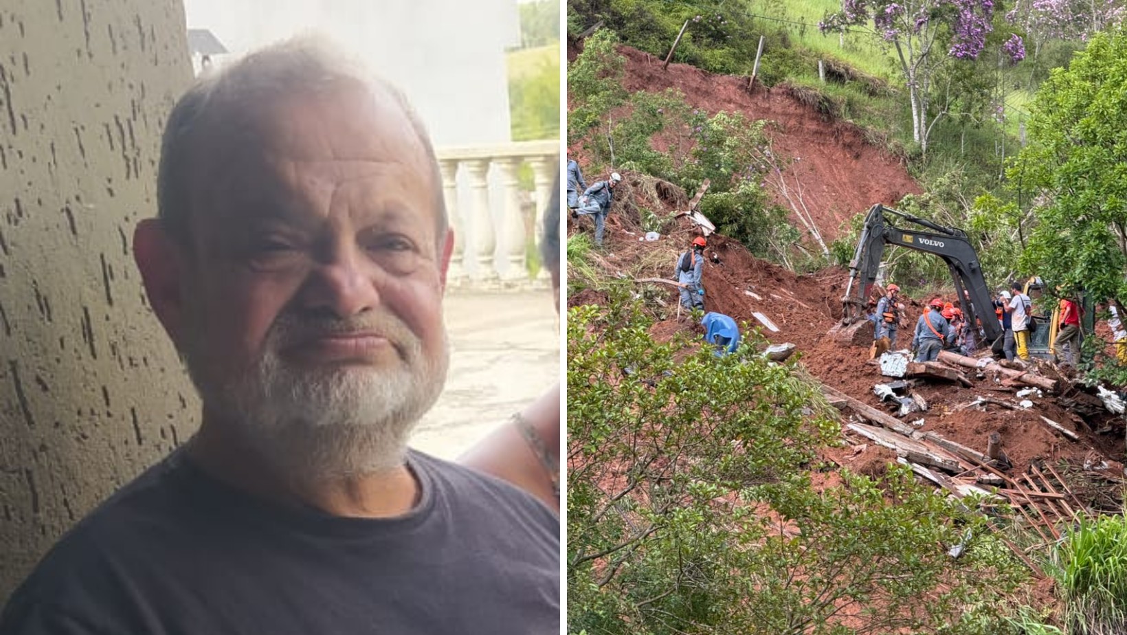 Homem que desapareceu em soterramento é encontrado morto em meio aos escombros em Natividade da Serra, SP
