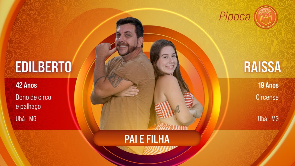 Ediberto e Raissa, participantes do 'BBB 25' — Foto: Divulgação