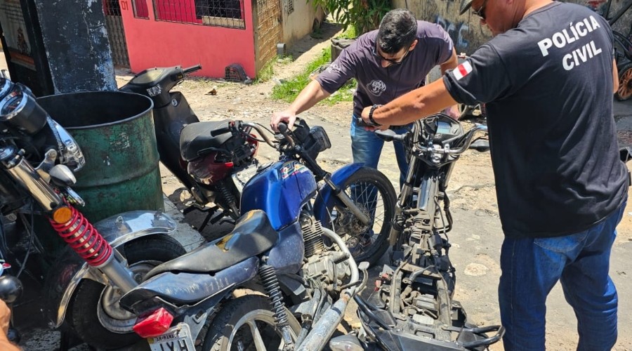 Dupla é presa e cinco motocicletas adulteradas apreendidas na Zona Leste de Manaus