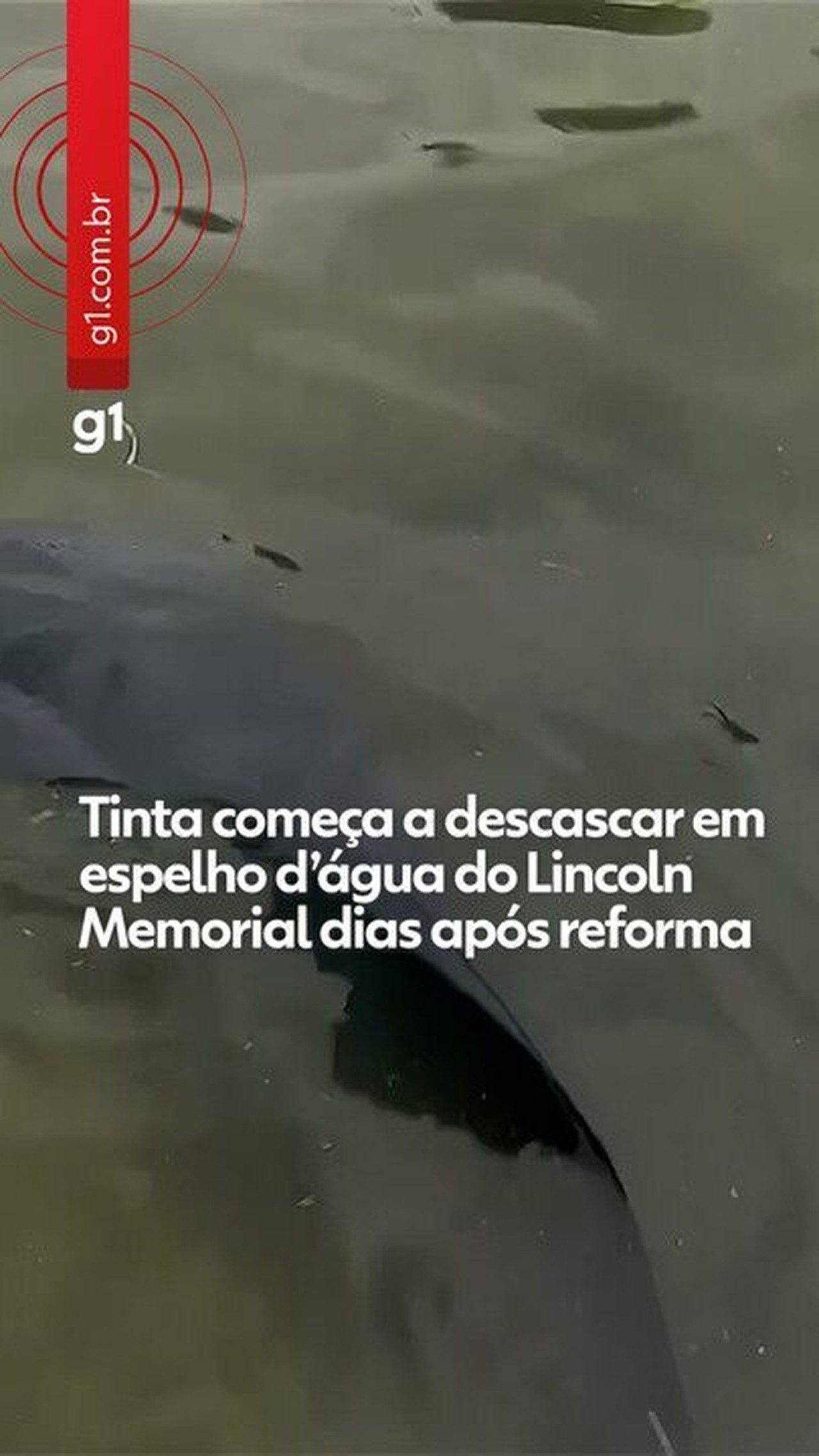 Trump tenta atribuir problemas em espelho d'água em Washington a vandalismo, sem apresentar provas