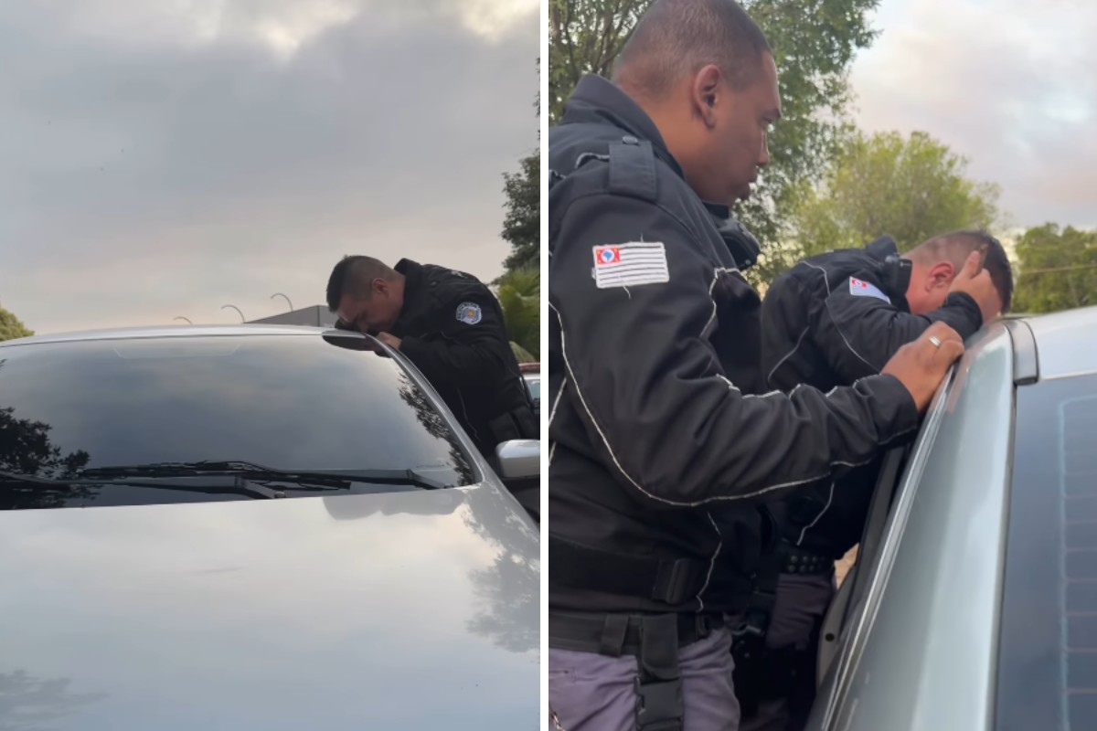 Bebê de seis meses é resgatado por policiais após ficar trancado dentro de carro no interior de SP