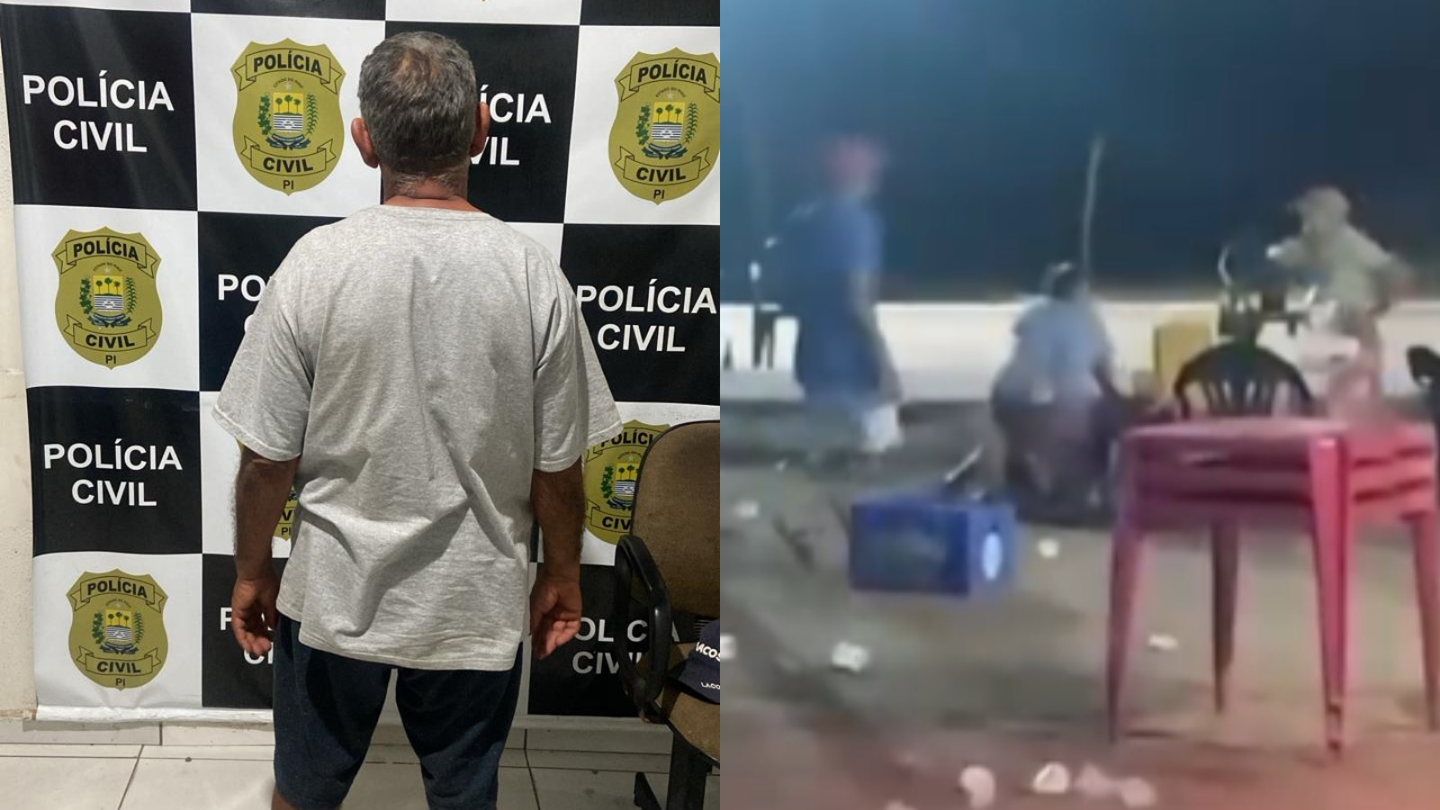 Suspeito de matar idoso a tiros após partida de futebol no PI se apresenta à polícia; vídeo mostra briga 