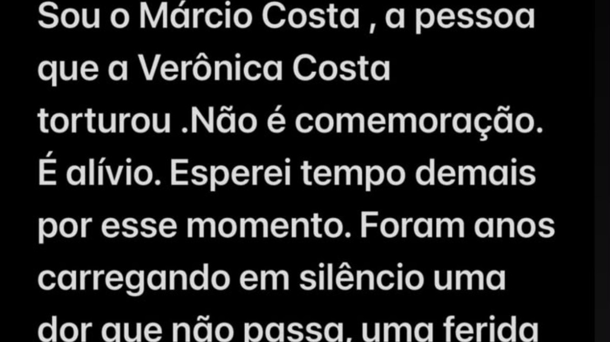 Ex-marido de Verônica Costa se diz aliviado por pedido de prisão da ex-vereadora por tortura: 'Esperei tempo demais por esse momento' 