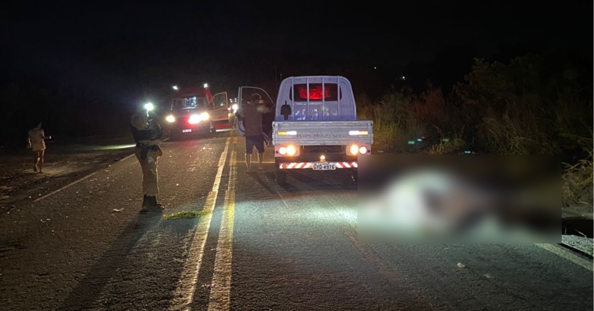 Jovem morre e dois ficam feridos após atropelamento de égua na BR-259, em Resplendor