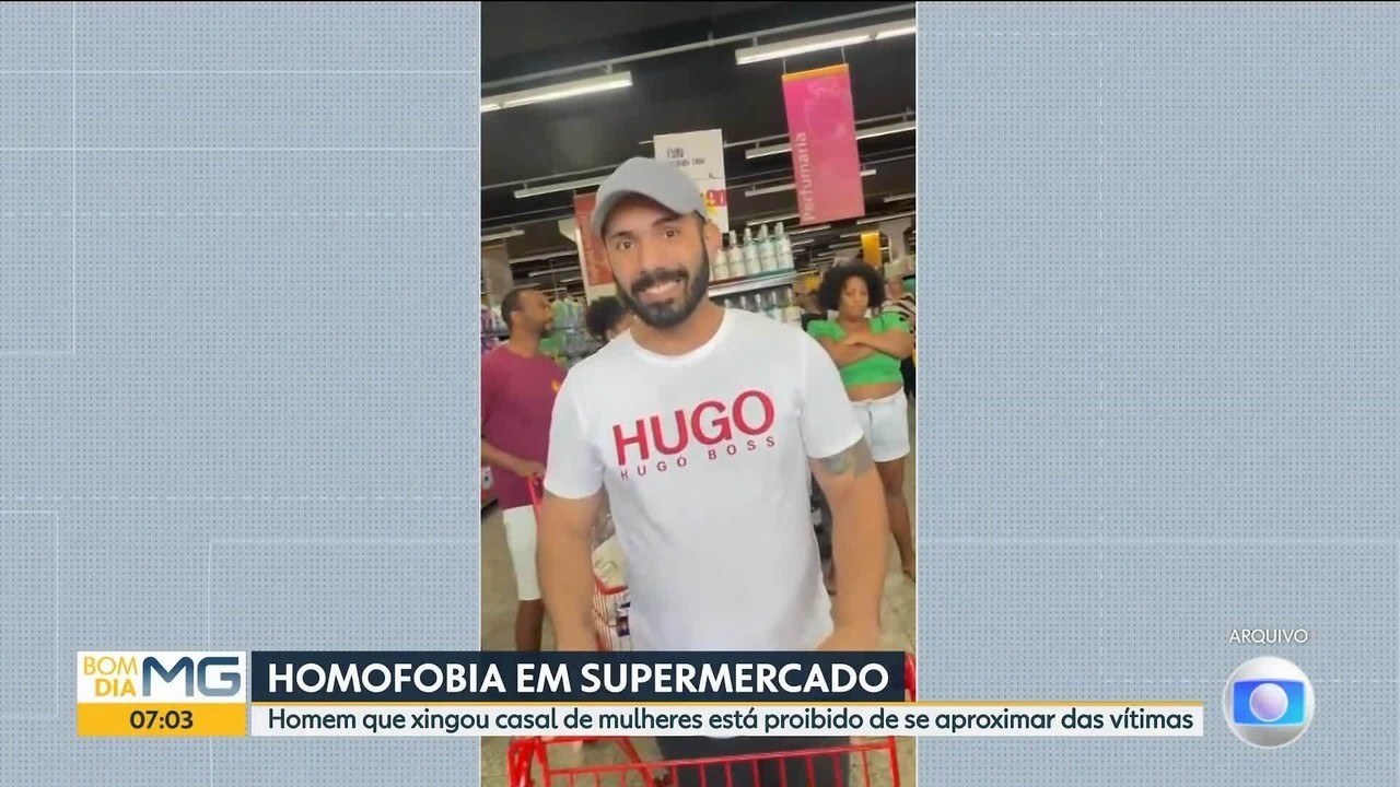 Homem acusado de homofobia contra casal de mulheres em supermercado está proibido de se aproximar das vítimas