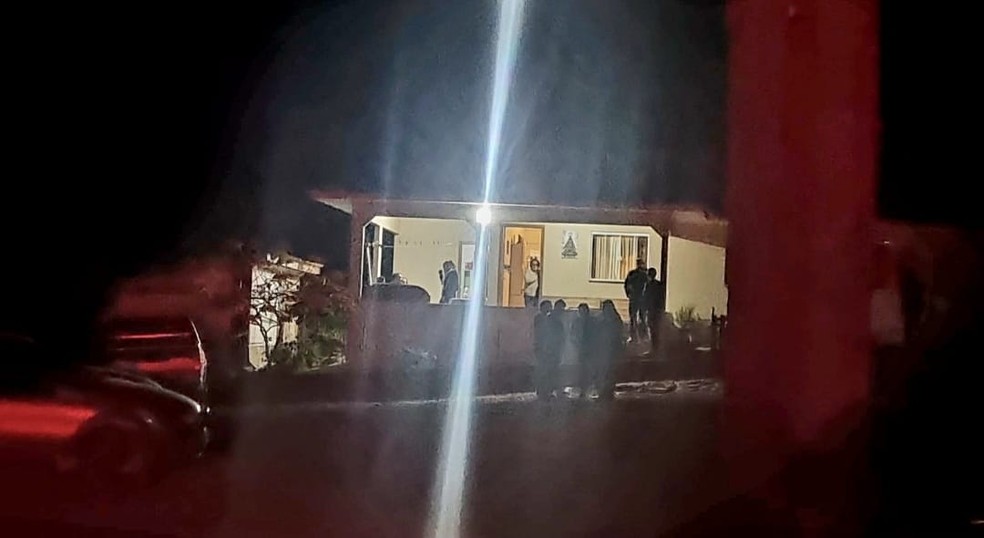 Caso aconteceu na zona rural de Reserva, onde estava sendo realizada o velório — Foto: Polícia Civil