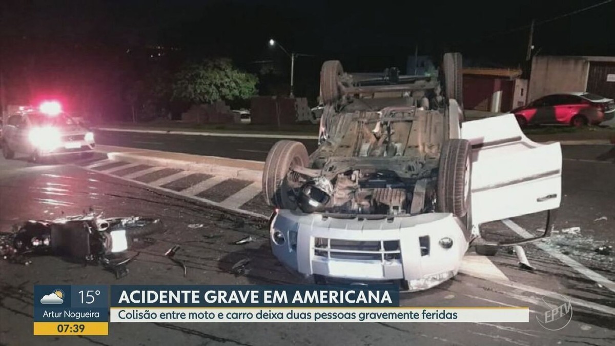 Dois homens que ficaram feridos em acidente entre carro e moto em ...