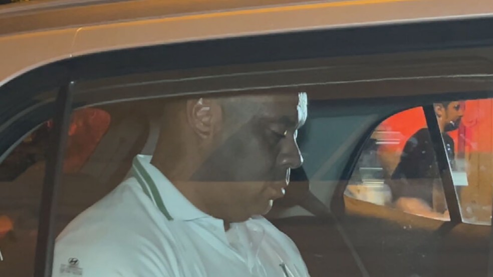 Segurança do Palmeiras registrou um boletim de ocorrência contra o vice-prefeito de Rio Preto (SP) na delegacia de Mirassol (SP) — Foto: Reprodução/TV Globo