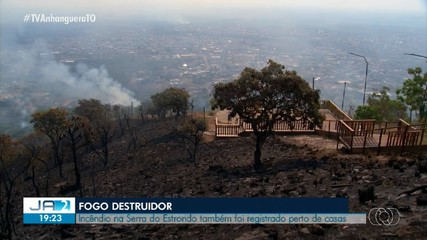 Incêndio atinge Serra do Estrondo em Paraíso do Tocantins