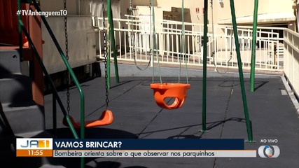Atenção aos riscos: bombeira militar fala sobre acidentes com crianças em parquinhos