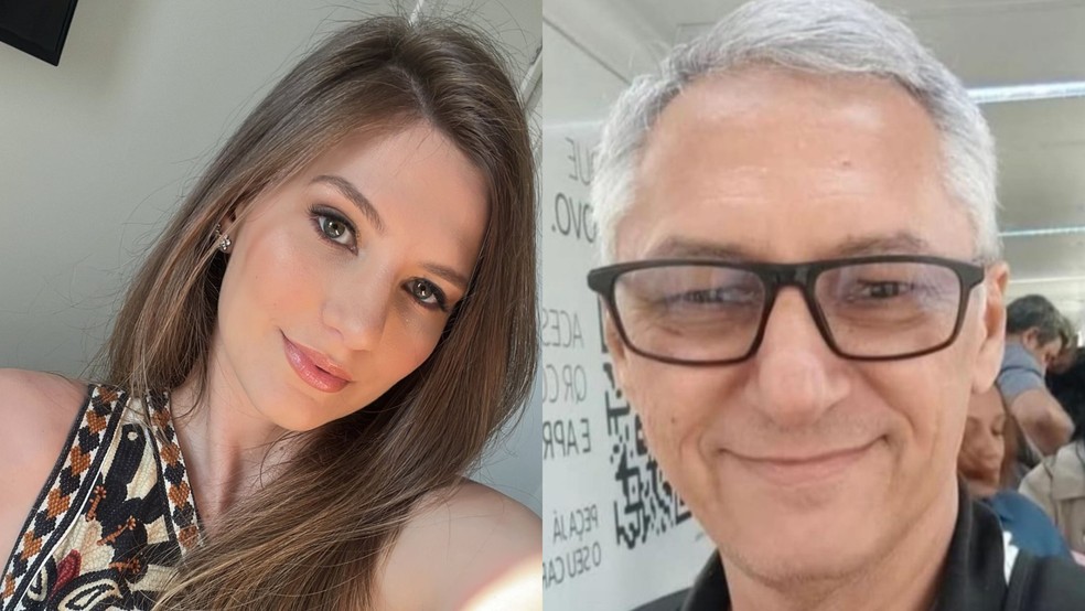 Médica Laura Maria Possa (à esquerda) e o motorista da ambulância José Florêncio (à direita). — Foto: Reprodução/redes sociais
