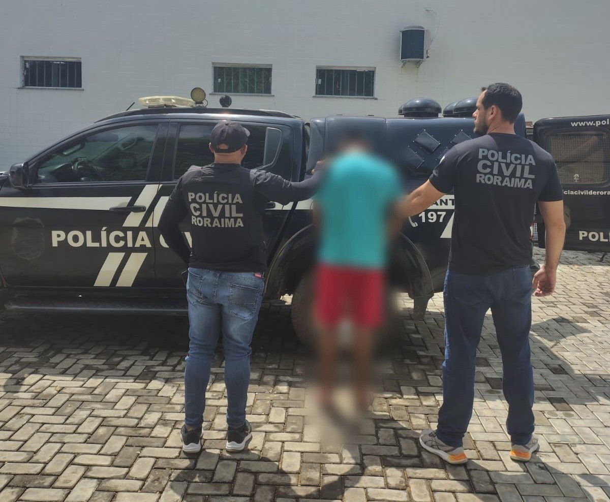 Jovem é preso por estuprar enteada de 7 anos, no Norte de Roraima