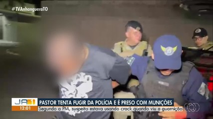 Pastor tenta fugir da polícia e é preso usando crack em Araguaína