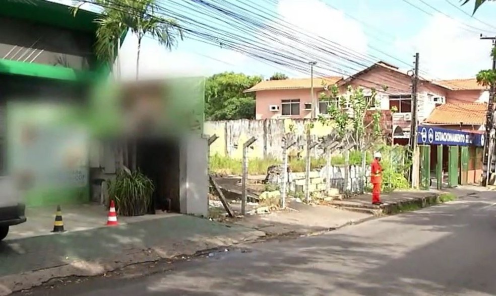 Vazamento de gás natural é registrado após tentativa de furto de equipamento em Fortaleza — Foto: Reprodução/TV Verdes Mares