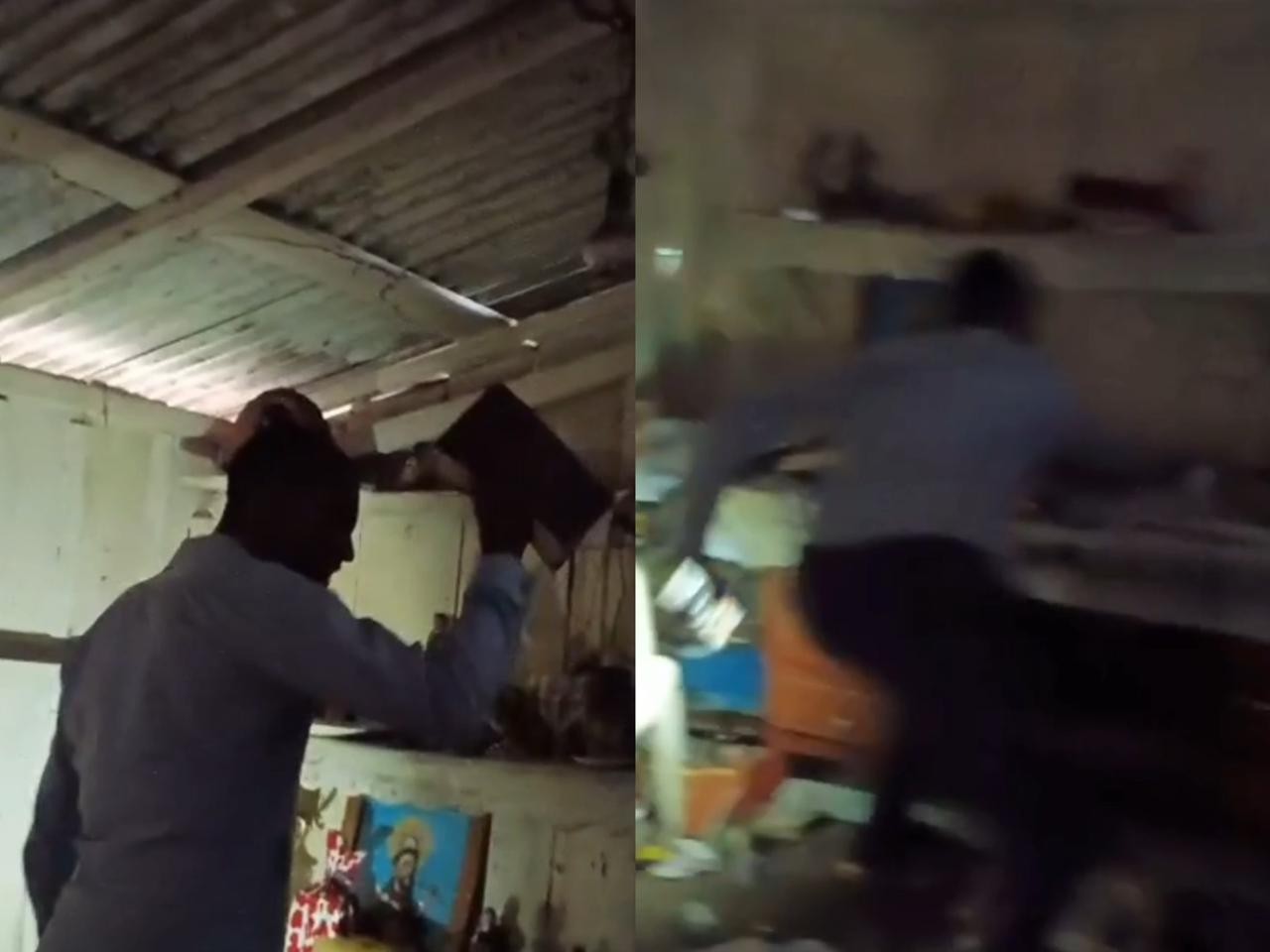 VÍDEO: homem invade Centro de Umbanda e destrói objetos sagrados em RO