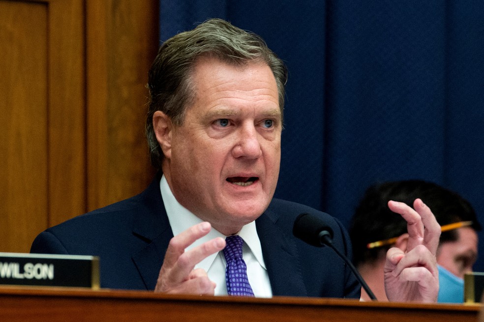 Deputado republicano Mike Turner, presidente do Comitê de Inteligência da Câmara dos Deputados dos Estados Unidos. — Foto: Rod Lamkey/Pool via REUTERS