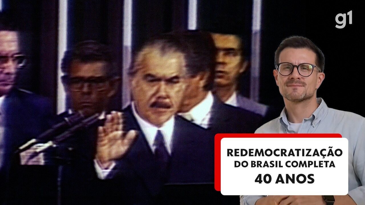 Redemocratização 40 anos: Sarney cita força das instituições para superar 'acontecimentos danosos' ao comentar tentativa de golpe