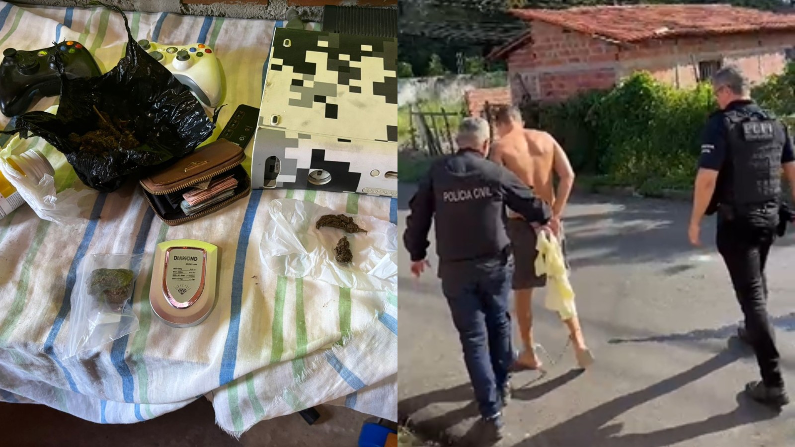 Jovem condenado por roubo a caixa eletrônico é preso com drogas e dinheiro em Teresina