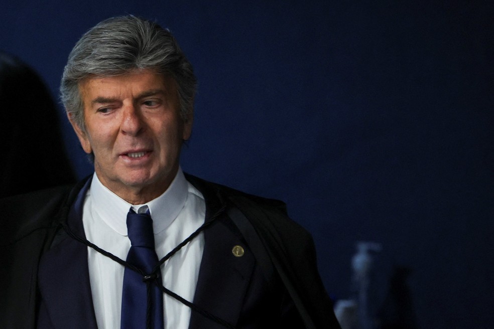 Fux em julgamento da trama golpista em 10 de setembro de 2025 — Foto: Adriano Machado/Reuters
