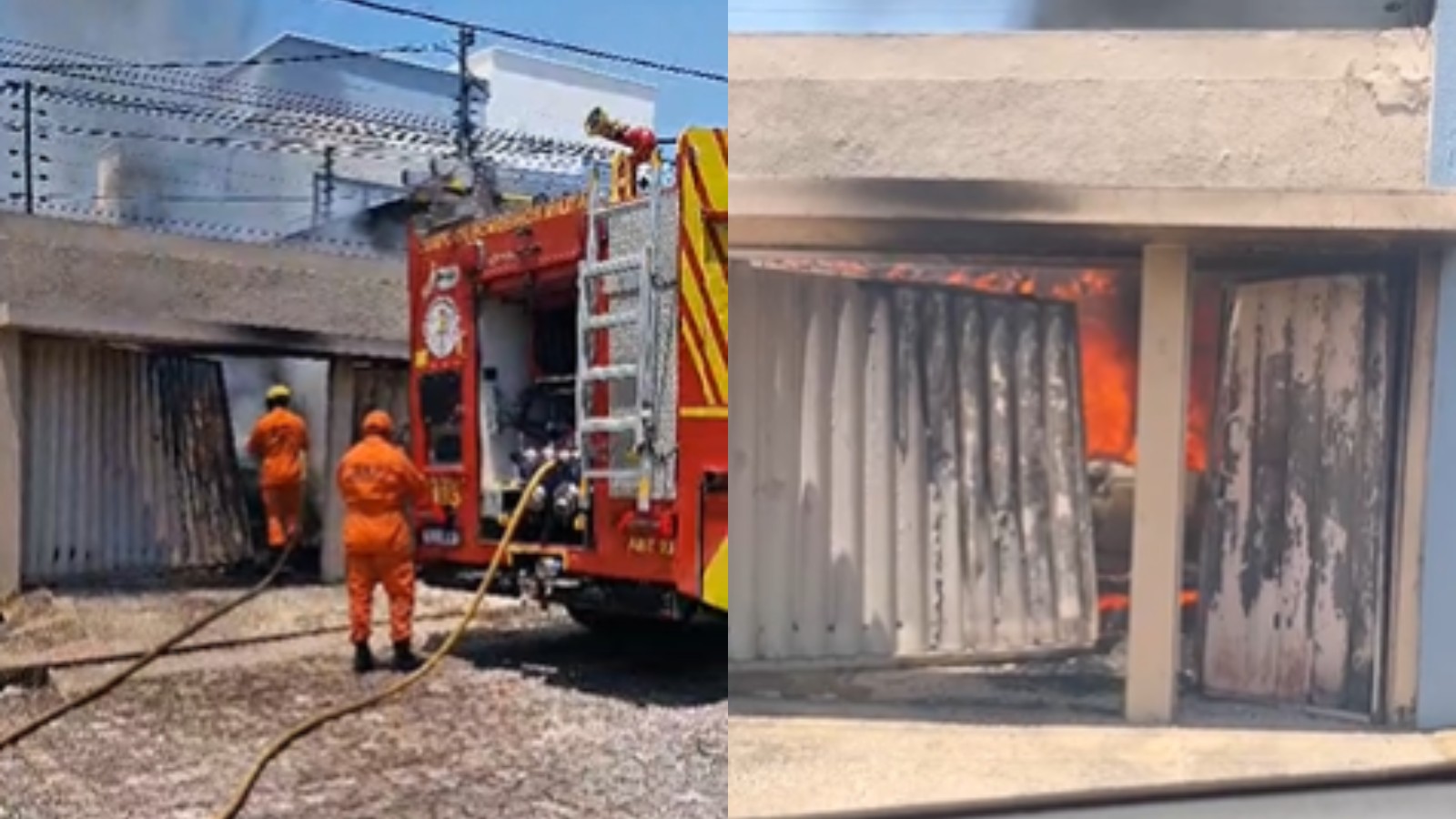 Incêndio atinge casa em Teresina; carros e moto também foram danificados