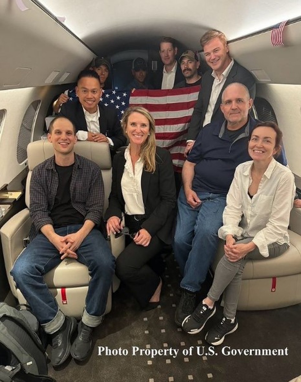 Grupo que estava na Rússia e foi envolvido em troca de prisioneiros com os EUA — Foto: Reprodução
