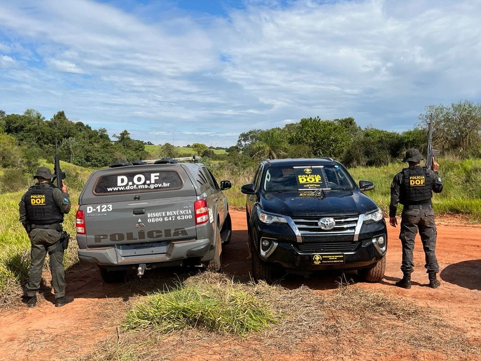 Suspeito de sequestrar família morre em confronto com o DOF em MS — Foto: Divulgação