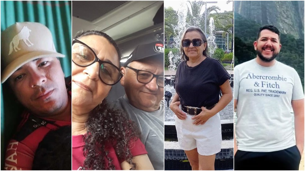 Antônio Jackes Vasconcelos, Gracely de Oliveira, Miguel de Oliveira, Antônia de Maria Castro e Kaíque de Freitas estão entre os cearenses mortos no acidente de ônibus em Corrente (PI) — Foto: Reprodução