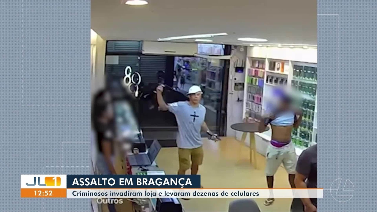 Criminosos assaltam loja de celulares no Pará e obrigam clientes a ajudar no roubo