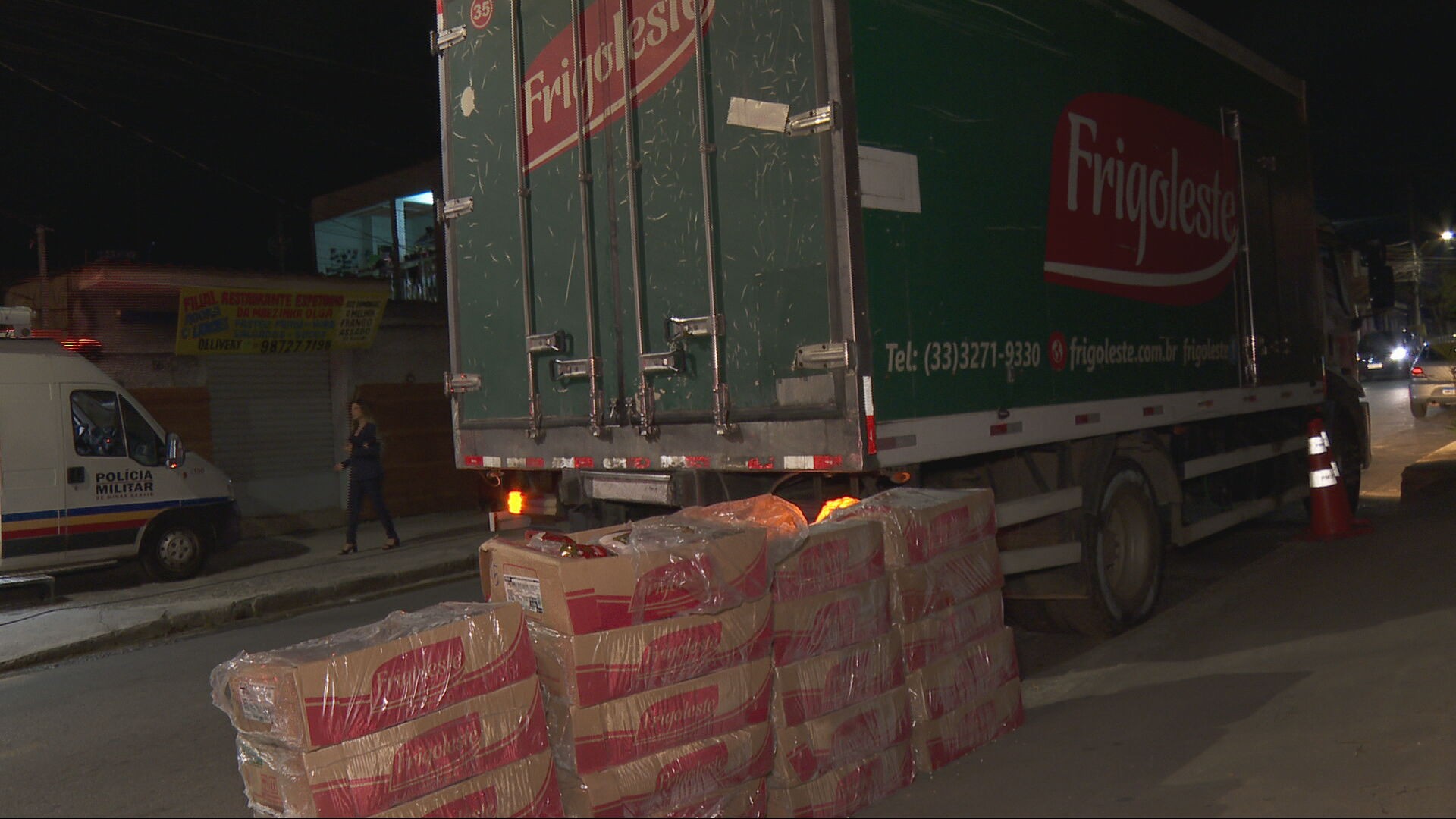Polícia recupera carga de carne roubada após abordagem em BH