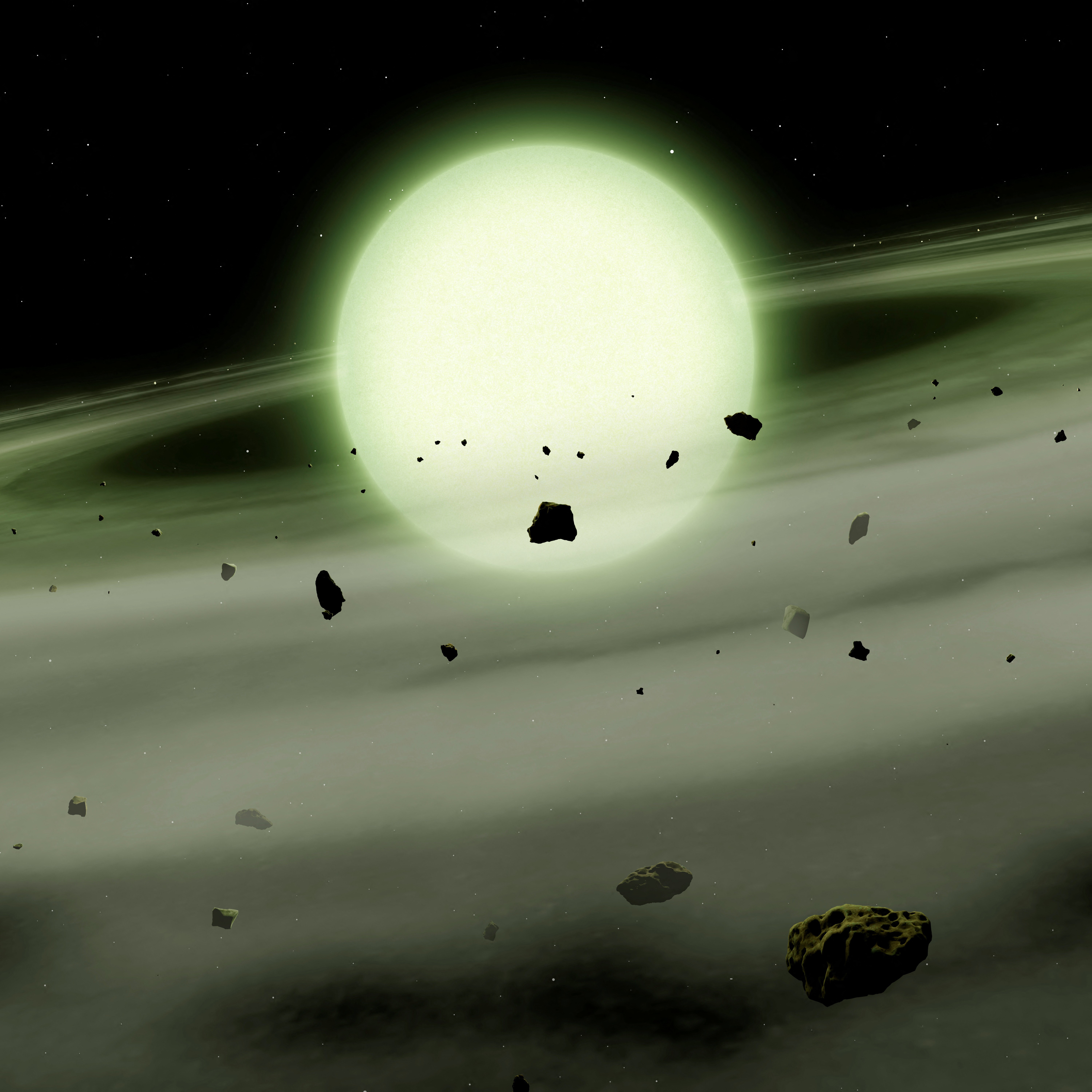 Estrela verde recém-identificada deixa astrônomos maravilhados