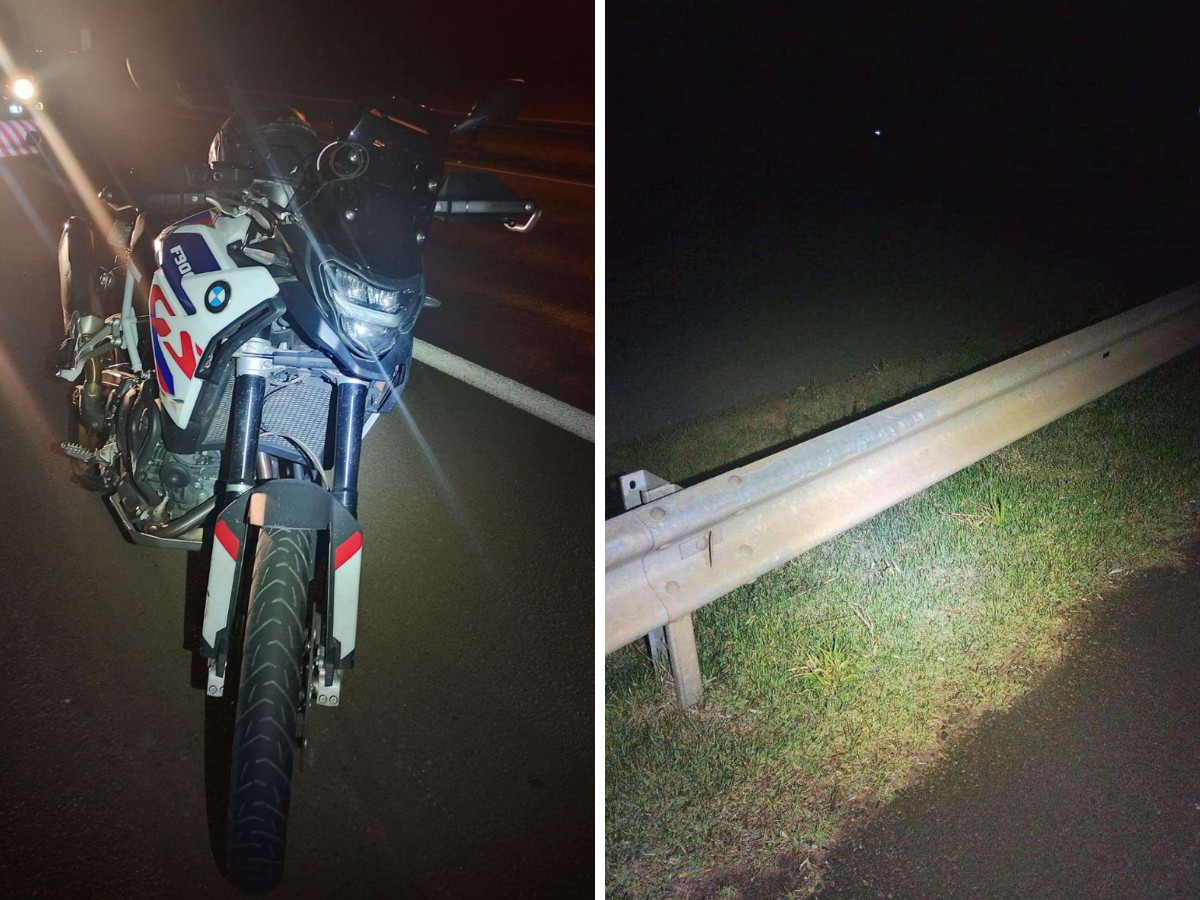 Motociclista morre após ser baleado e bater contra barreira metálica de rodovia em Engenheiro Coelho
