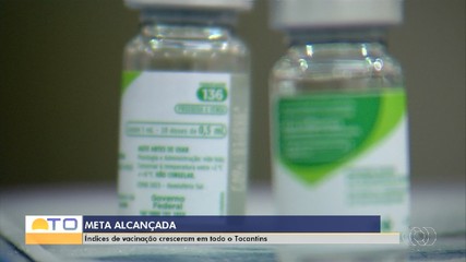 Índices de vacinação cresceram no Tocantins; meta para o Estado foi alcançada