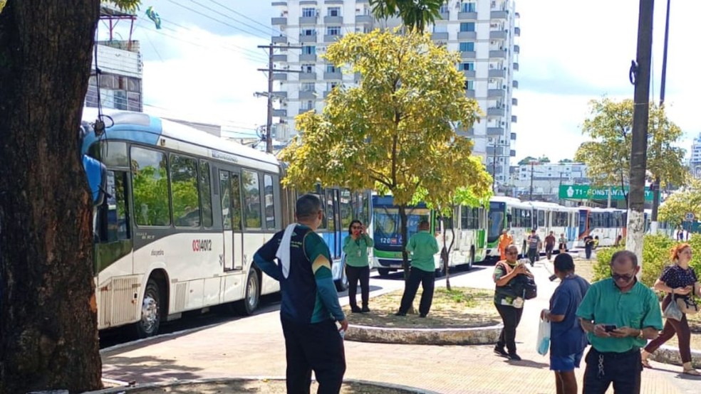 Rodoviários anunciam greve geral e paralisam circulação de ônibus em Manaus — Foto: Reprodução/Redes Sociais
