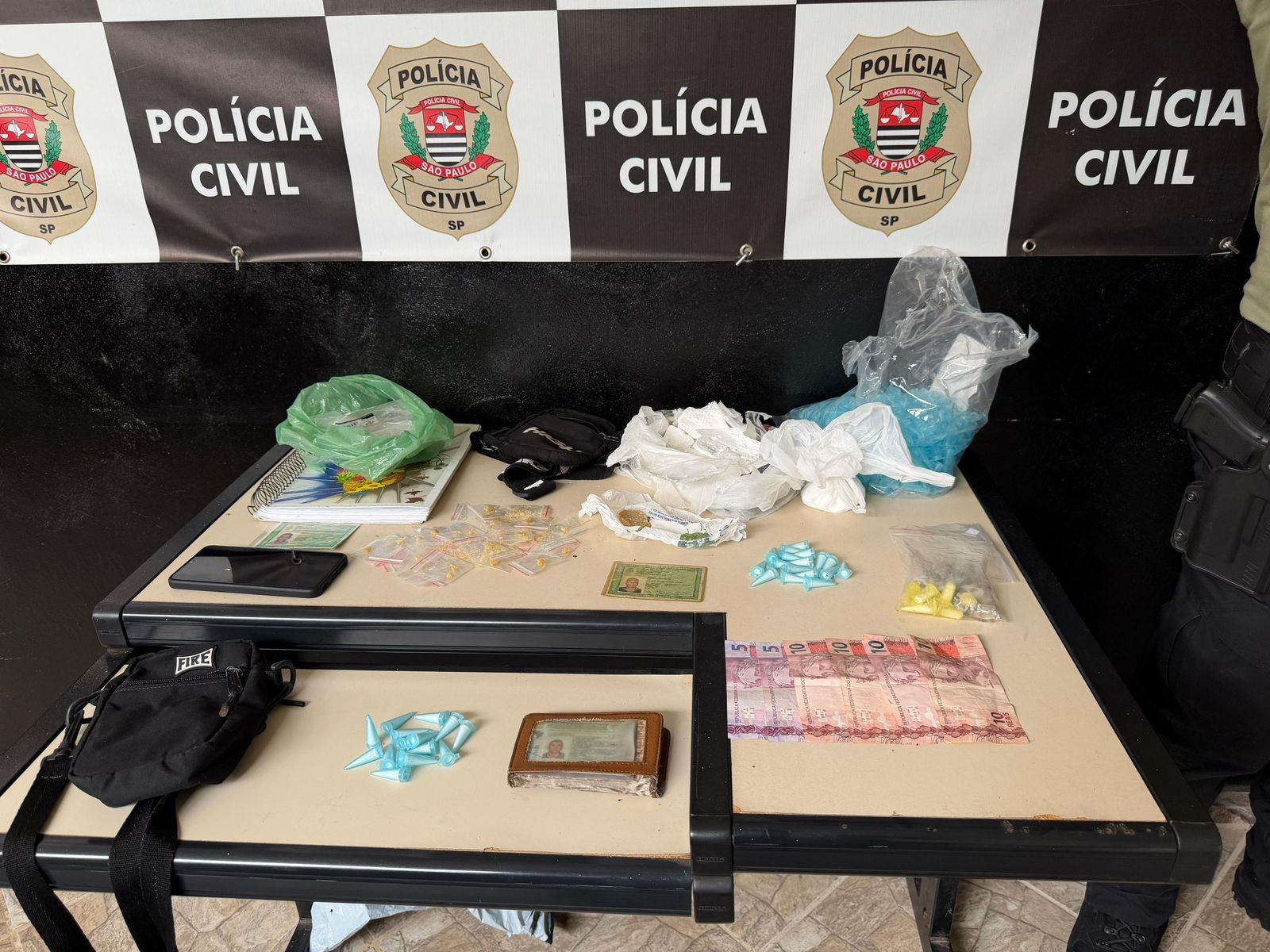 Polícia Civil prende quadrilha durante operação contra o tráfico de drogas em Cesário Lange