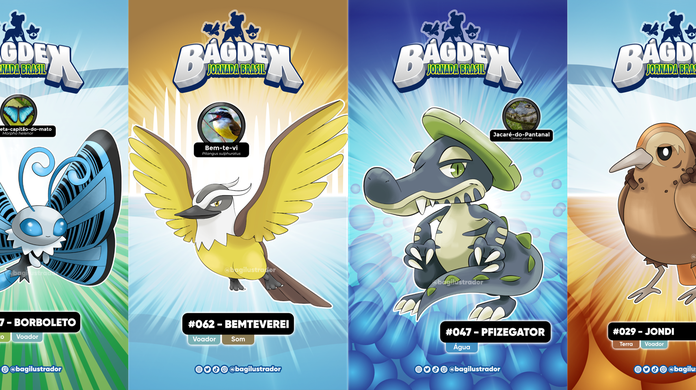 Pokémons' do Brasil: ilustrador desenvolve personagens inspirados