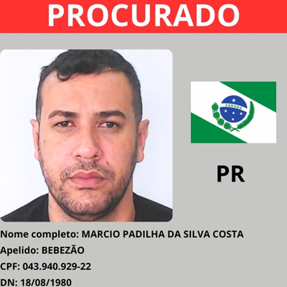 Marcio figurava lista de criminosos mais procurados do Brasil — Foto: MJSP