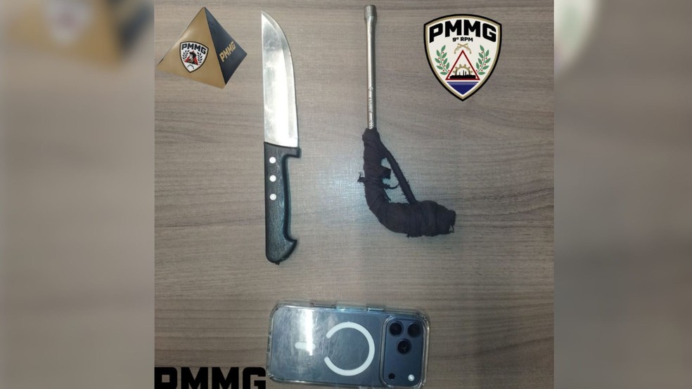 Suspeitos simularam assalto &mdash; Foto: Pol&iacute;cia Militar/Divulga&ccedil;&atilde;o