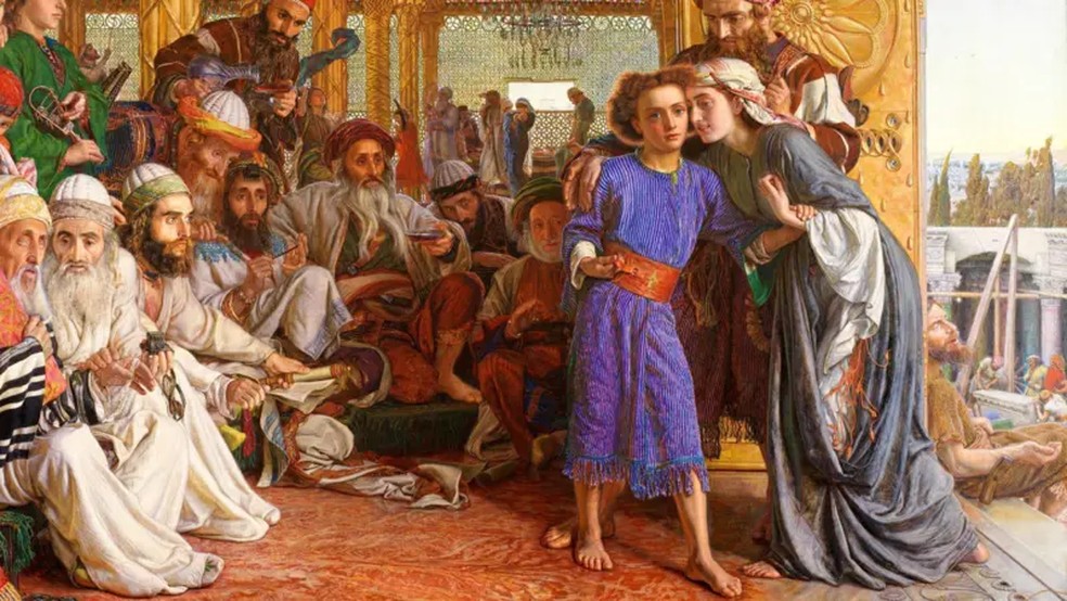 Obra de 1854 ou 1855, de William Holman Hunt, traz Jesus criança. — Foto: Domínio público