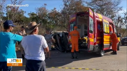 Duas pessoas morrem e outra fica ferida após carro capotar na TO-040