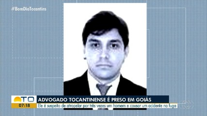 Advogado tocantinense é preso em Goiânia por atropelar três vezes um homem