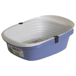 Caixa Sifting Litter Pan 3 em 1 com peneira Petmate