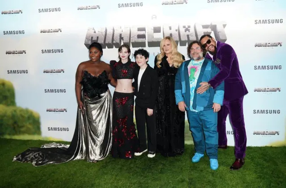 O sucesso do jogo Minecraft fez com que ele fosse adaptado para um filme de Holywood, lançado no início de abril — Foto: PA Media via BBC