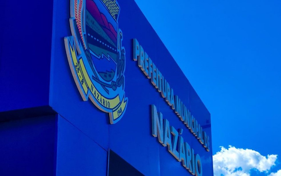 Prefeitura de Nazário, Goiás — Foto: Reprodução/Prefeitura de Nazário