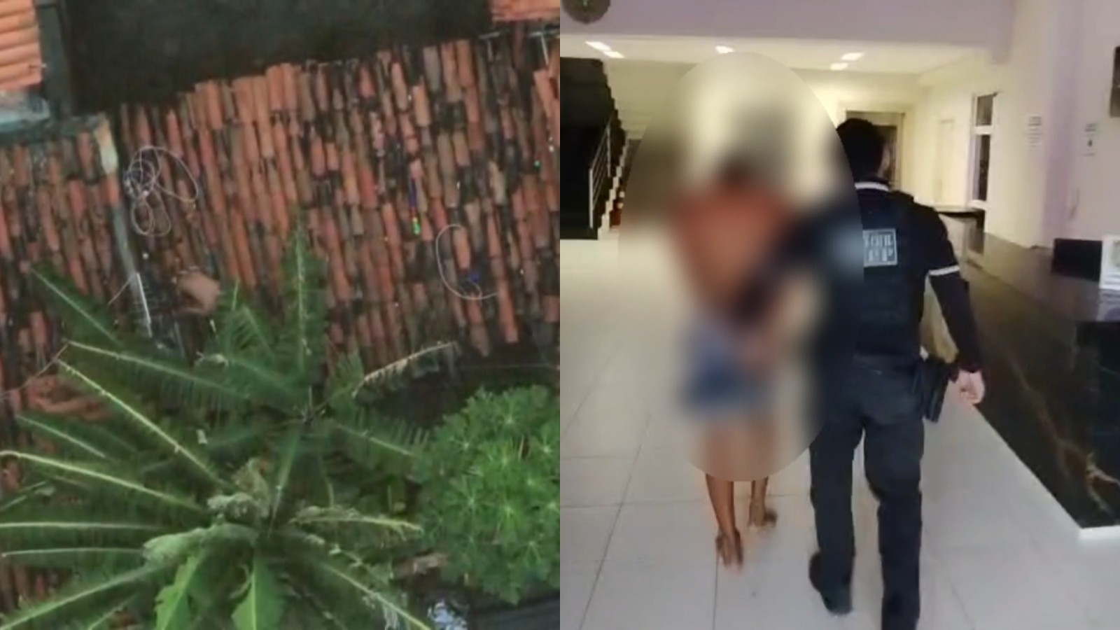 Vídeo: suspeito de integrar facção tenta fugir por telhado, mas acaba preso em Fortaleza