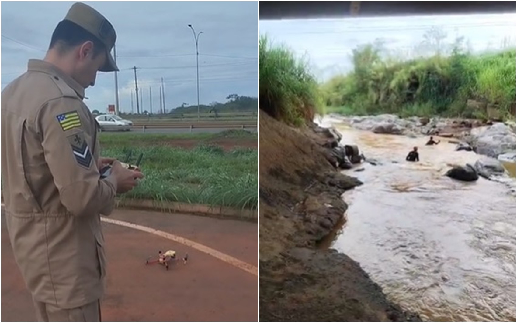 Adolescente desaparece após ser arrastado por enxurrada no Córrego das Antas, em Goiás